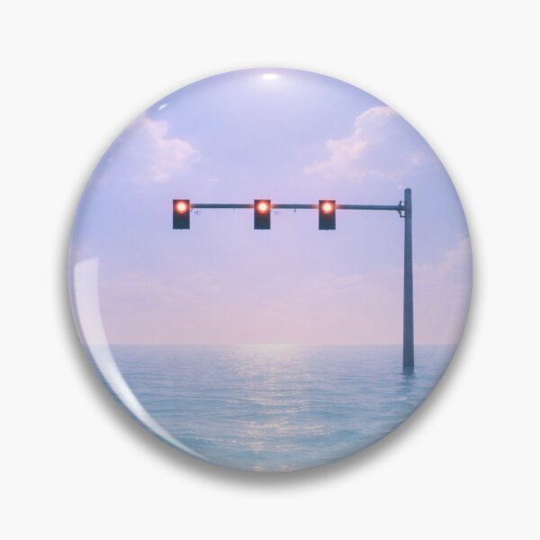 Item preview, Surreal Ocean Traffic Light – Liminal Dreamscape Aesthetic Design designed and sold by 486DesignCo.