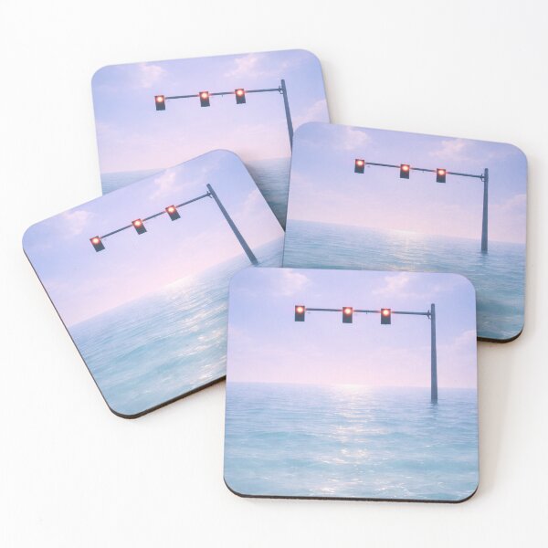 Item preview, Surreal Ocean Traffic Light – Liminal Dreamscape Aesthetic Design designed and sold by 486DesignCo.