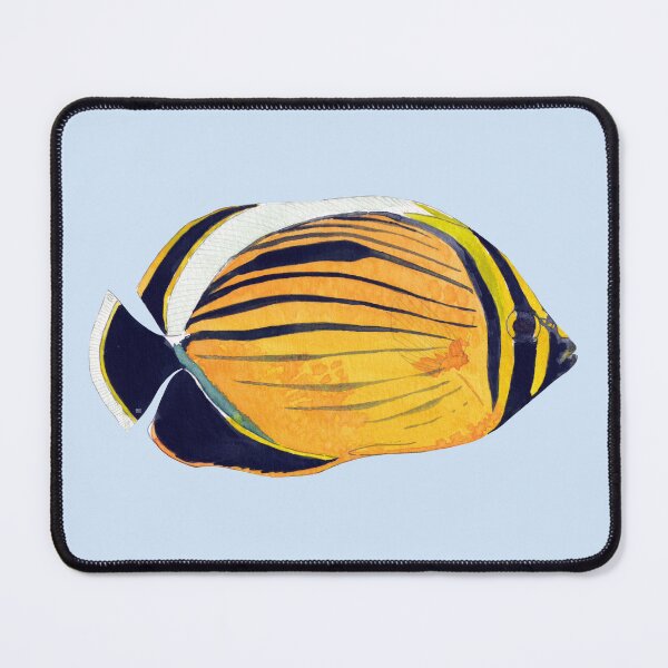 Item preview, BLACKTAIL BUTTERFLYFISH-Chaetodon austriacus designed and sold by BEATRIZ ABAITUA.