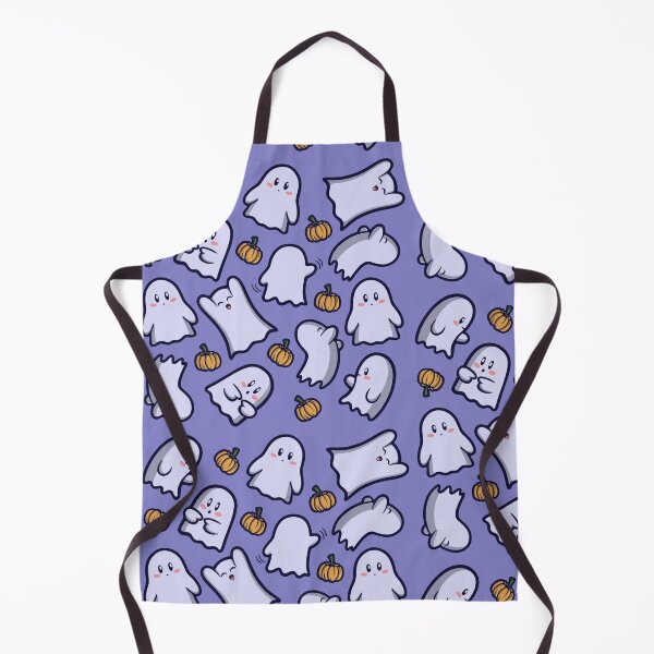 Item preview, Cute Ghost Pattern – Kawaii Halloween Ghosts & Pumpkins Design designed and sold by xMamako.