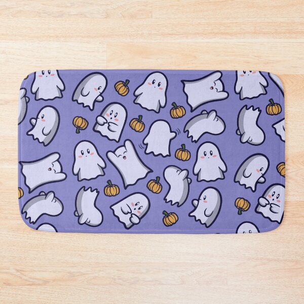 Item preview, Cute Ghost Pattern – Kawaii Halloween Ghosts & Pumpkins Design designed and sold by xMamako.