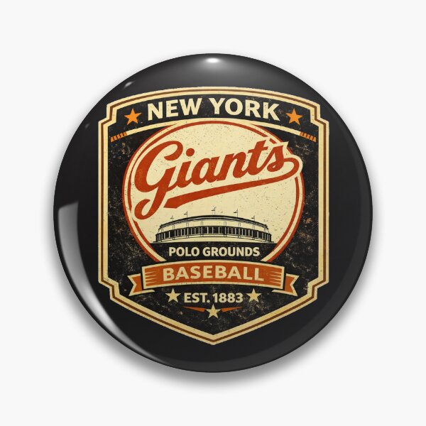 Item preview, Defunct - New York Giants Vintage Baseball Badge Polo Grounds Retro Shirt designed and sold by GhostDawgs.