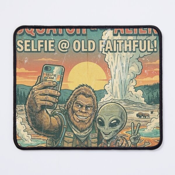 Item preview, Squatch & The Alien Travel - Yellowstone designed and sold by 3D SONS SUPPLY.