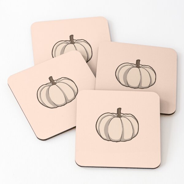 Item preview, White Pumpkin Pattern - Soft & Minimal Cozy Autumn designed and sold by xMamako.