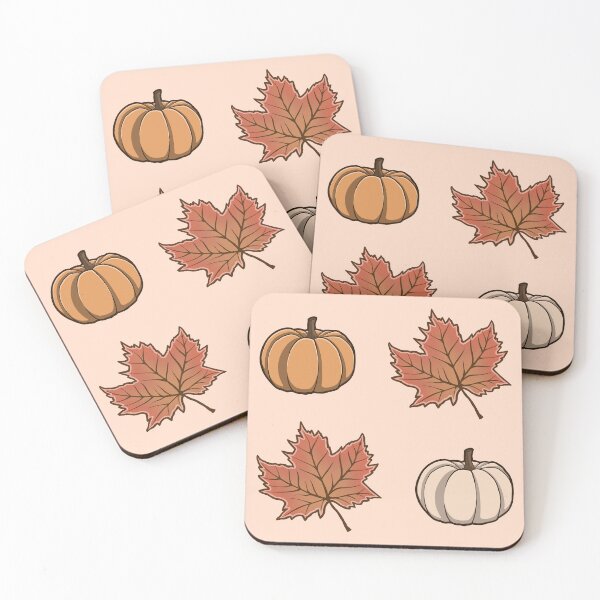 Item preview, Cozy Autumn Pattern - Pumpkins & Leaves designed and sold by xMamako.