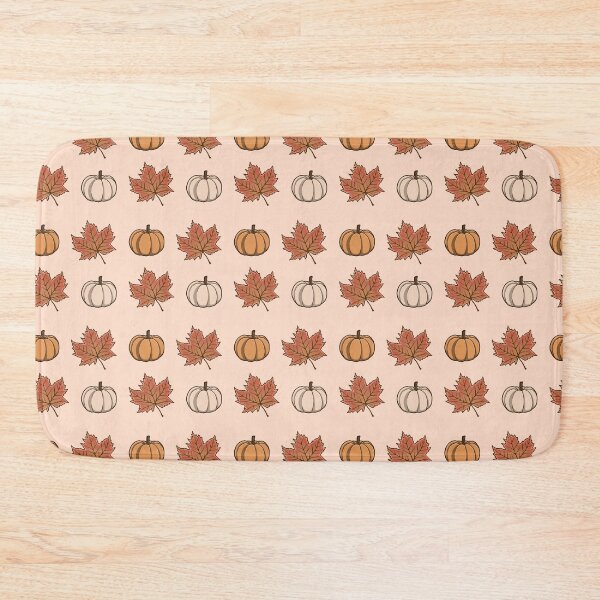 Item preview, Cozy Autumn Pattern - Pumpkins & Leaves designed and sold by xMamako.