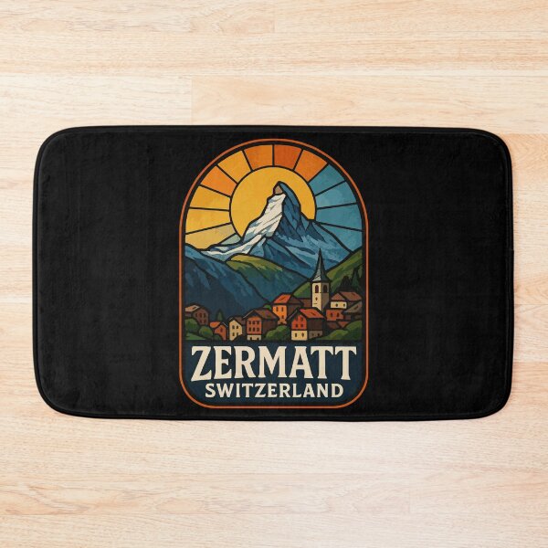 Item preview, Zermatt Switzerland Stained Glass Travel designed and sold by TomFrontierArt.