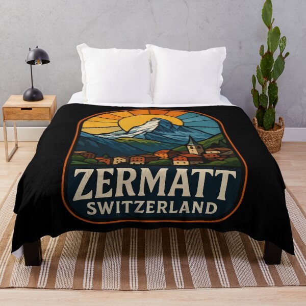 Item preview, Zermatt Switzerland Stained Glass Travel designed and sold by TomFrontierArt.