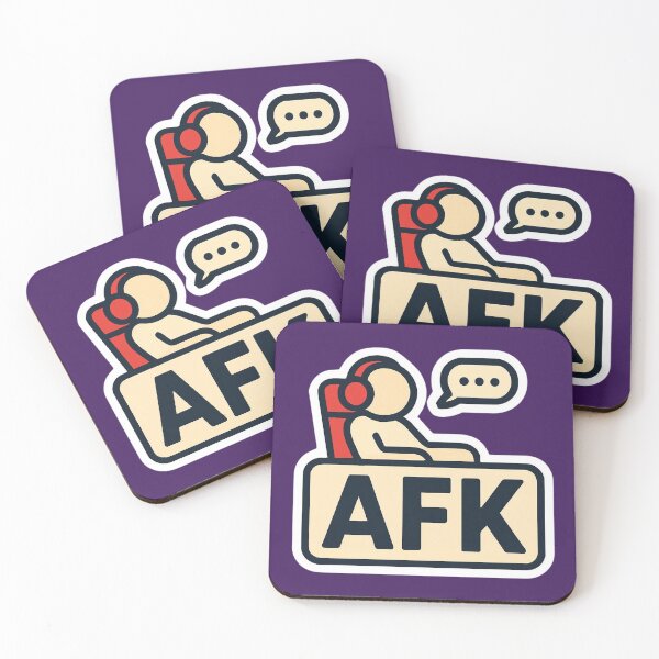 Item preview, AFK – Funny Gamer Minimalist Sticker designed and sold by MerlinWear.