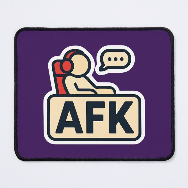 Item preview, AFK – Funny Gamer Minimalist Sticker designed and sold by MerlinWear.