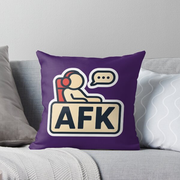 Item preview, AFK – Funny Gamer Minimalist Sticker designed and sold by MerlinWear.