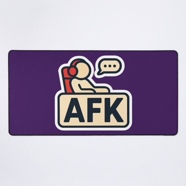 Item preview, AFK – Funny Gamer Minimalist Sticker designed and sold by MerlinWear.