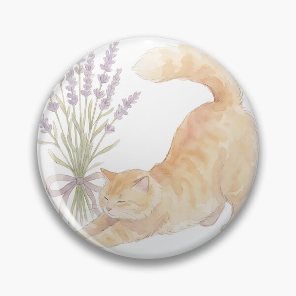 Item preview, Lavender Stretch Cat designed and sold by Jova521.