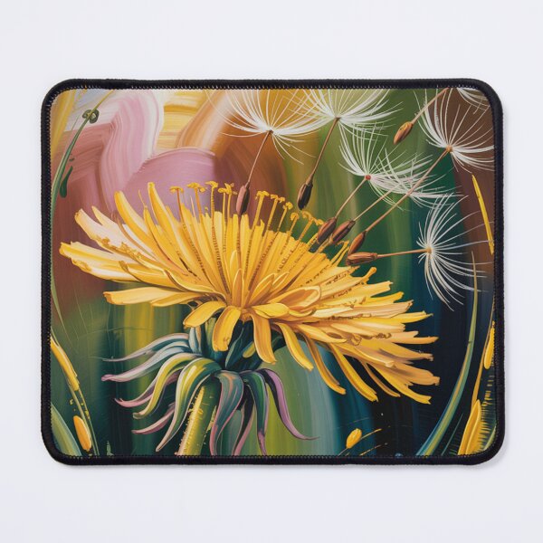 Item preview, Yellow dandelion,oil paint. designed and sold by elegantpaterns.