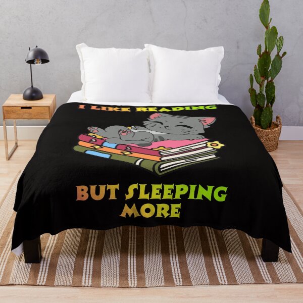 Item preview, I Like Reading But Sleeping More. designed and sold by Dinasshop.