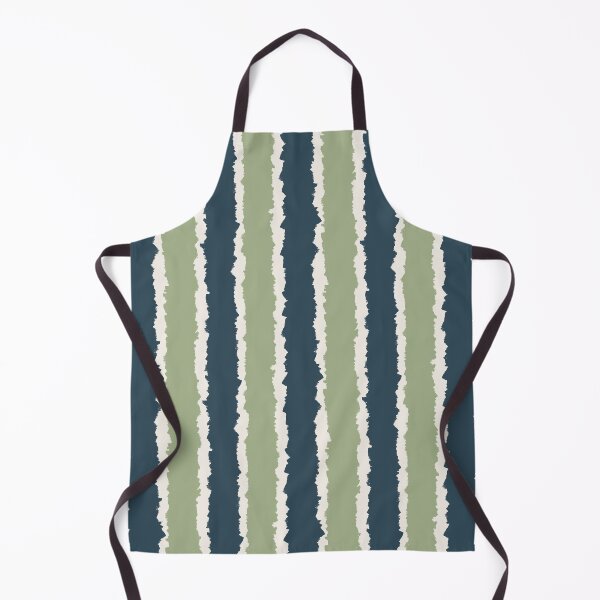 Item preview, Sage & Navy Organic Hand-Painted Stripes designed and sold by DapperStudioByL.