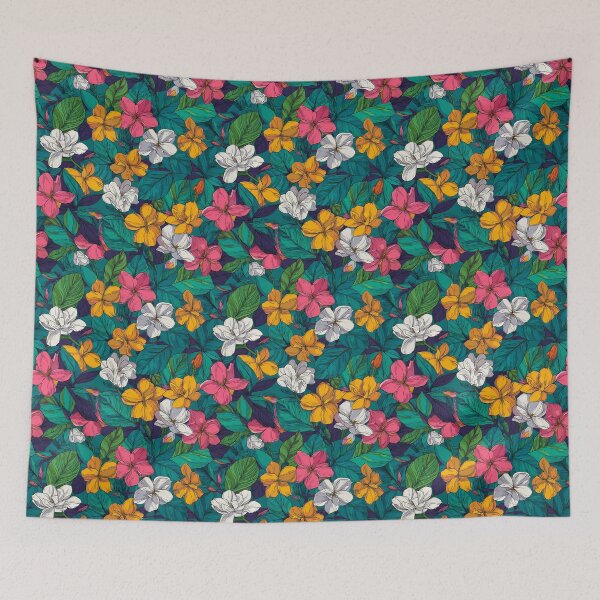 Item preview, Fragrant Gardenias Print  - Flower Garden Pattern  - Gift Ideas For Men designed and sold by RoyalStarsPatts.