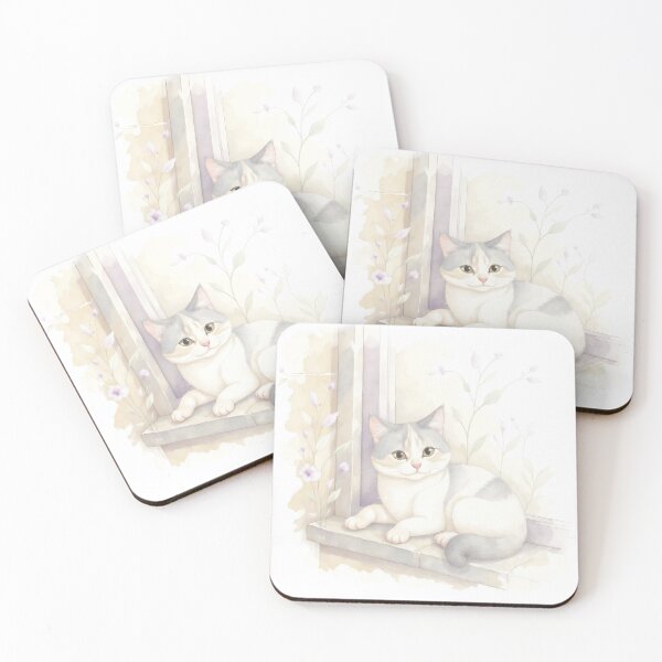 Item preview, Watercolor Ledge Cat designed and sold by Jova521.
