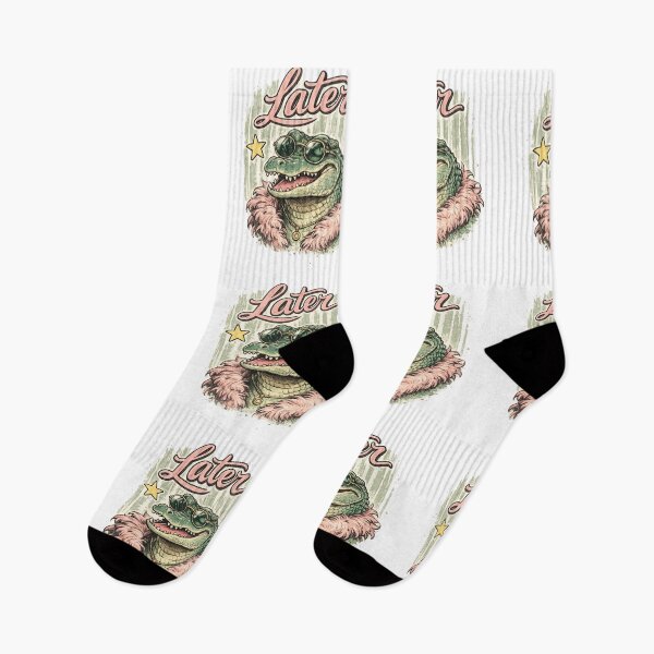 Item preview, Funny Alligator Aesthetic – Later Gator Vintage Style Design designed and sold by DoodloraStudio.