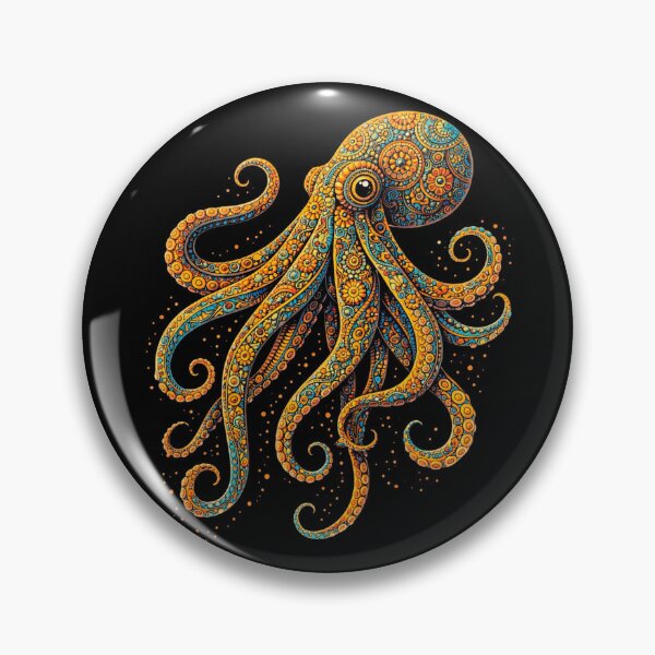 Item preview, Mystic Octopus Zentangle Art designed and sold by Zaru Zentangle Studio.
