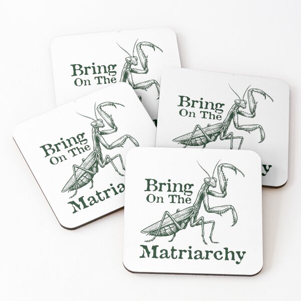 Item preview, Bring On The Matriarchy Feminist Praying Mantis designed and sold by gunaone-design.