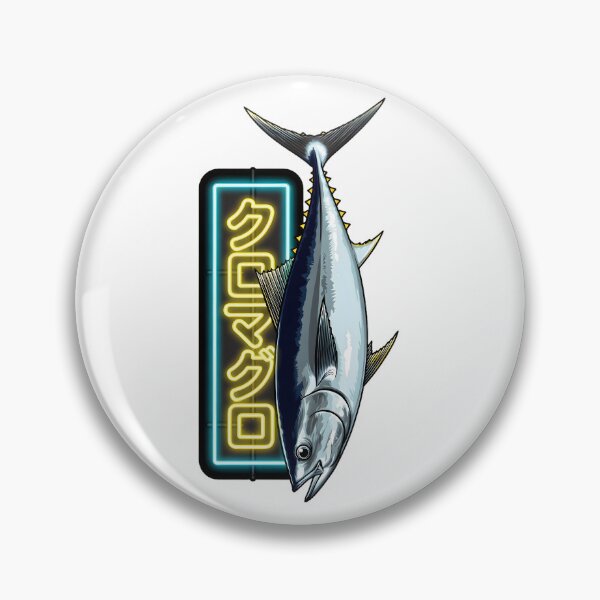 Item preview, Japanese Bluefin Tuna Neon Market Badge designed and sold by octozap.