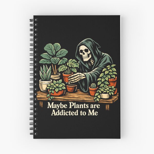 Item preview, Funny Grim Reaper Plant Love – Maybe Plants Are Addicted To Me designed and sold by SidTastic .