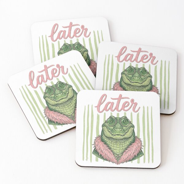 Item preview, Later Gator – Funny Alligator Meme Vintage Retro Aesthetic Design designed and sold by DoodloraStudio.