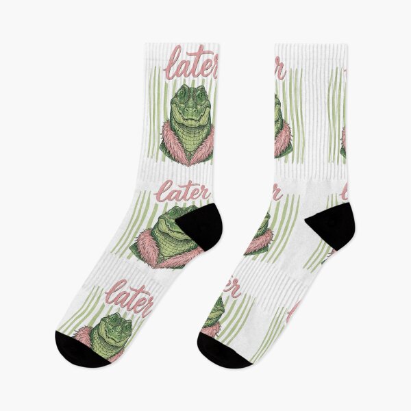 Item preview, Later Gator – Funny Alligator Meme Vintage Retro Aesthetic Design designed and sold by DoodloraStudio.