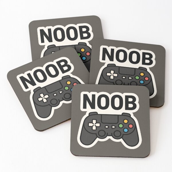 Item preview, NOOB – Classic Gamer Meme Minimalist Sticker designed and sold by MerlinWear.