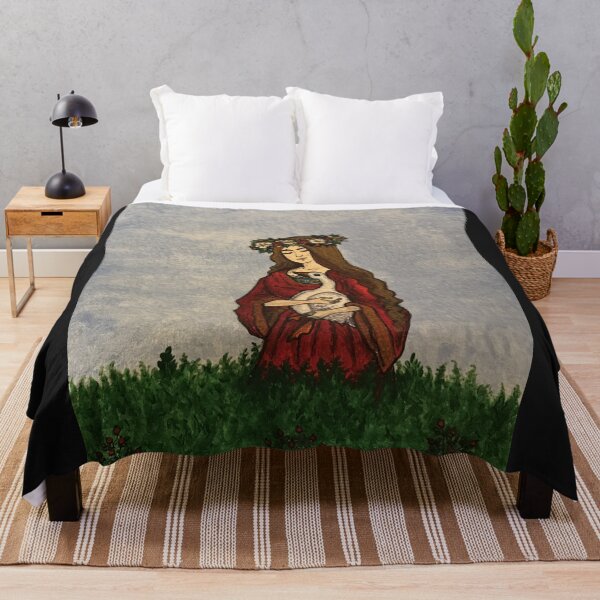 Item preview, Medieval lady in a red gown with a goose designed and sold by creaphyl28.