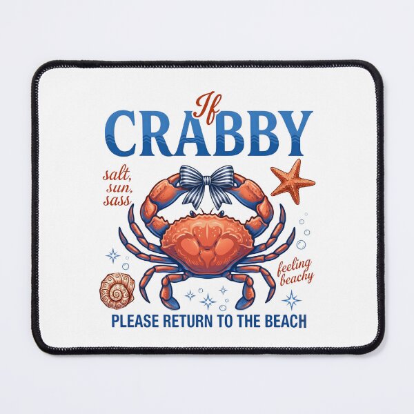 Item preview, If Crabby Please Return To The Beach T-Shirt | Funny Cranky Crab Summer Vacation Gift | Salty Sun Sassy Marine Life Design designed and sold by Shivartdesign36.