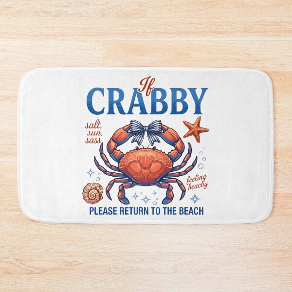 Item preview, If Crabby Please Return To The Beach T-Shirt | Funny Cranky Crab Summer Vacation Gift | Salty Sun Sassy Marine Life Design designed and sold by Shivartdesign36.