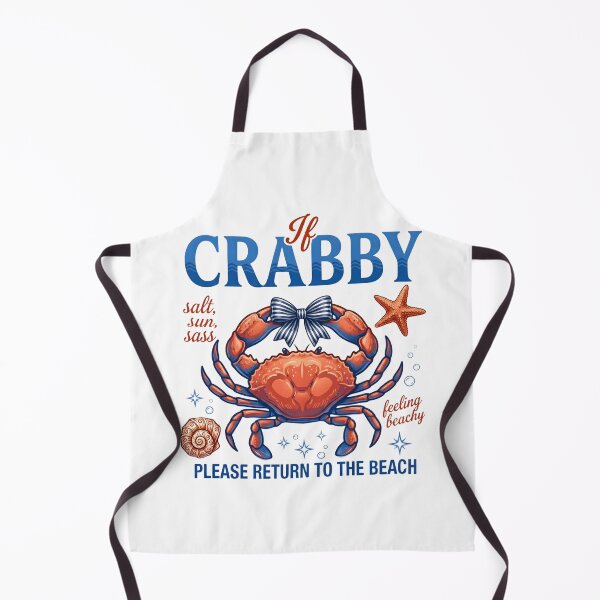 Item preview, If Crabby Please Return To The Beach T-Shirt | Funny Cranky Crab Summer Vacation Gift | Salty Sun Sassy Marine Life Design designed and sold by Shivartdesign36.