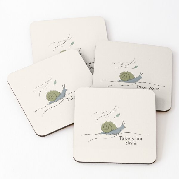 Item preview, Take Your Time - Minimalist Snail Illustration designed and sold by UkrainianSpain.