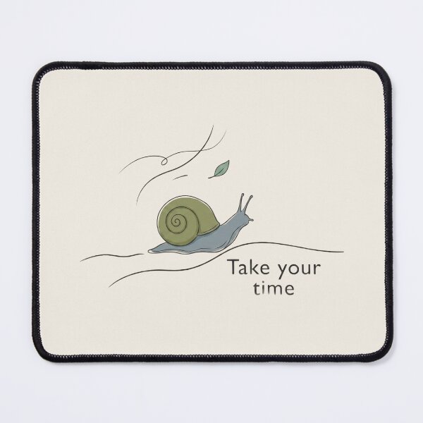 Item preview, Take Your Time - Minimalist Snail Illustration designed and sold by UkrainianSpain.