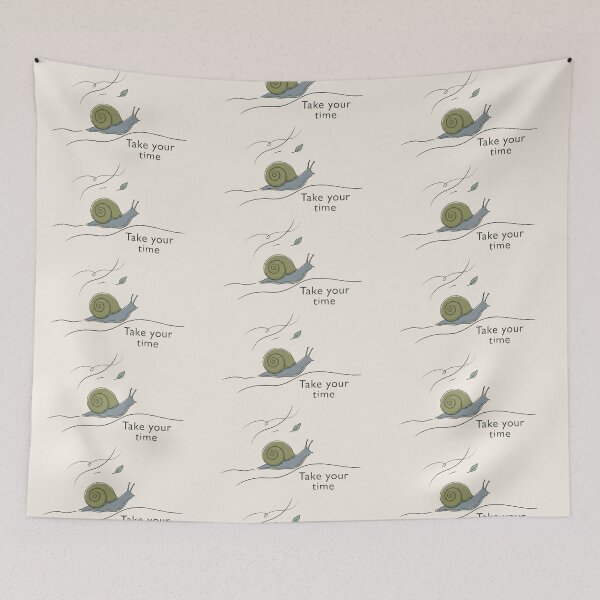 Item preview, Take Your Time - Minimalist Snail Illustration designed and sold by UkrainianSpain.