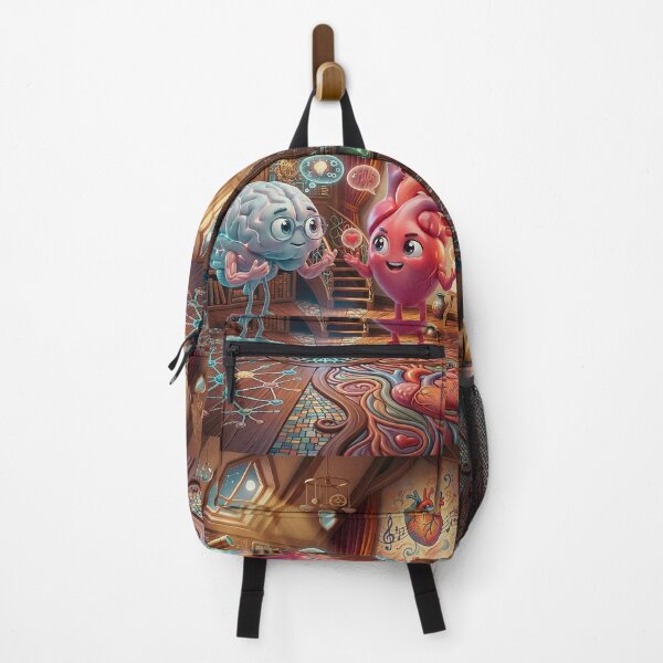 Item preview, Brain vs Heart Logic and Creativity 3D designed and sold by Aloxory.