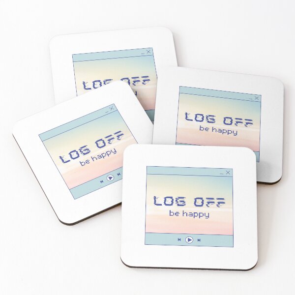 Item preview, log off, be happy // y2k aesthetic designed and sold by zlivy.