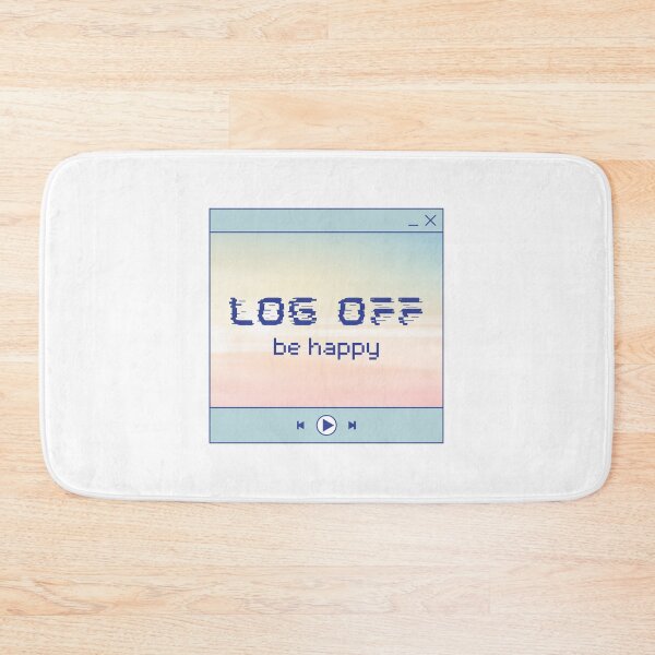 Item preview, log off, be happy // y2k aesthetic designed and sold by zlivy.