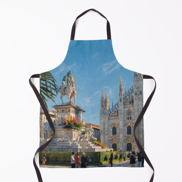 Item preview, Milan, Piazza del Duomo and equestrian statue of Vittorio Emanuele II. designed and sold by sid1802.