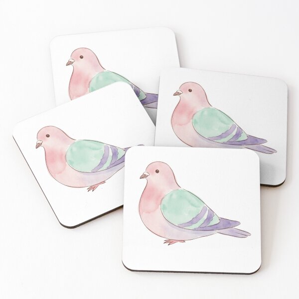Item preview, Carrier Pigeon Standing Winged Messenger designed and sold by Prints by Mat.