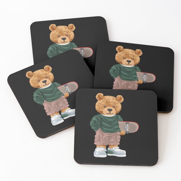 Item preview, Skater Teddy Bear With Skateboard Style designed and sold by Bhonard 21.