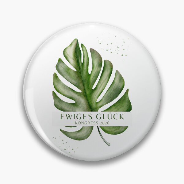 Item preview, JW Congress 2026 Eternal Happiness - Monstera designed and sold by Bilderbuchblume.
