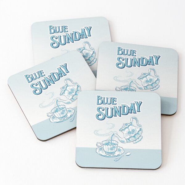 Item preview, Blue Sunday title & tea designed and sold by operamariposa.