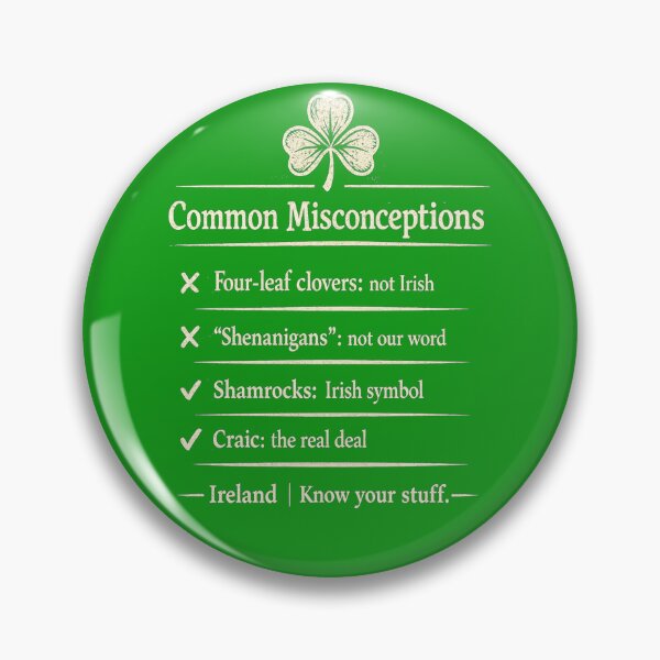 Item preview, Irish Shamrock Not Four Leaf Clover — Craic Not Shenanigans designed and sold by CELTIC-DESIGNS.