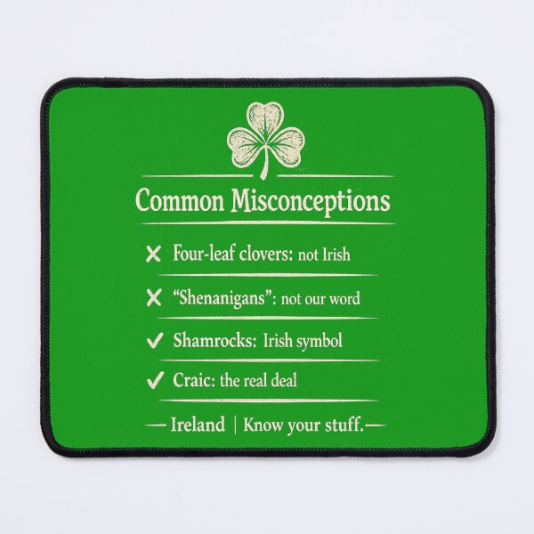 Item preview, Irish Shamrock Not Four Leaf Clover — Craic Not Shenanigans designed and sold by CELTIC-DESIGNS.