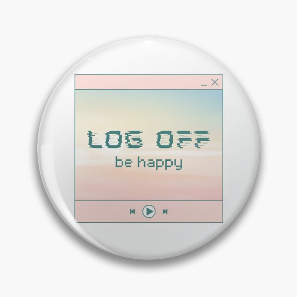 Item preview, log off, be happy // y2k aesthetic designed and sold by zlivy.