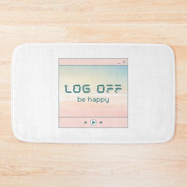 Item preview, log off, be happy // y2k aesthetic designed and sold by zlivy.