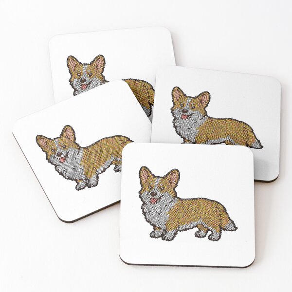 Item preview, Corgi Dot Art Mosaic designed and sold by MSBM Designs.